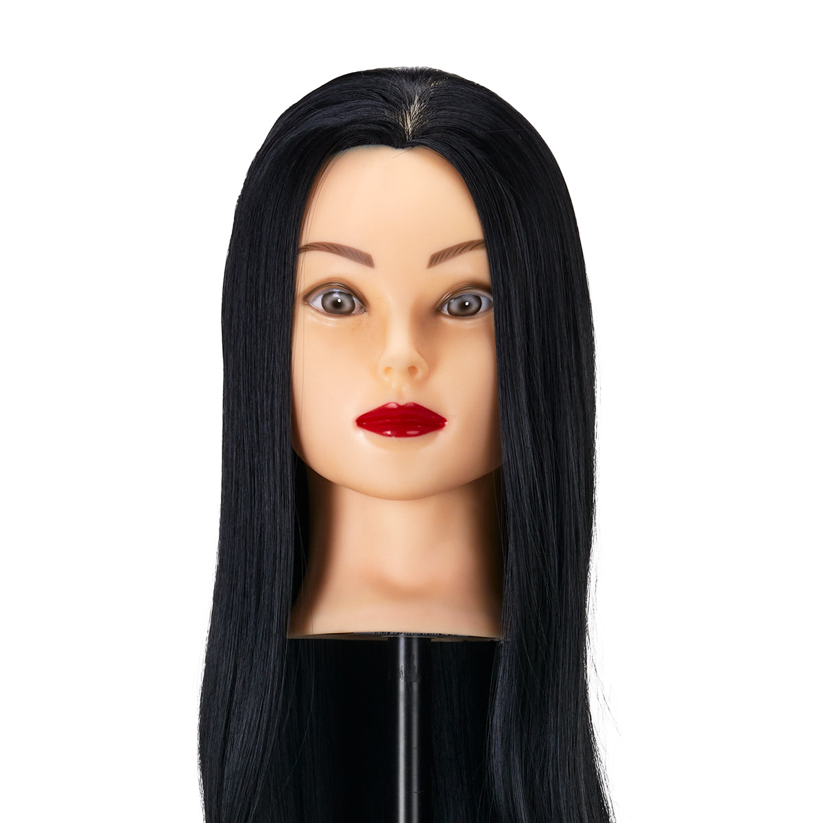 Gabbiano WZ2 coiffure training head, synthetic cheveux, color 1#, length 24"