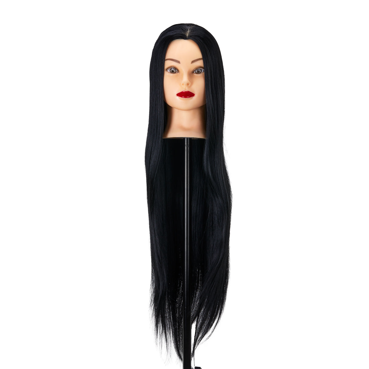 Gabbiano WZ2 coiffure training head, synthetic cheveux, color 1#, length 24"