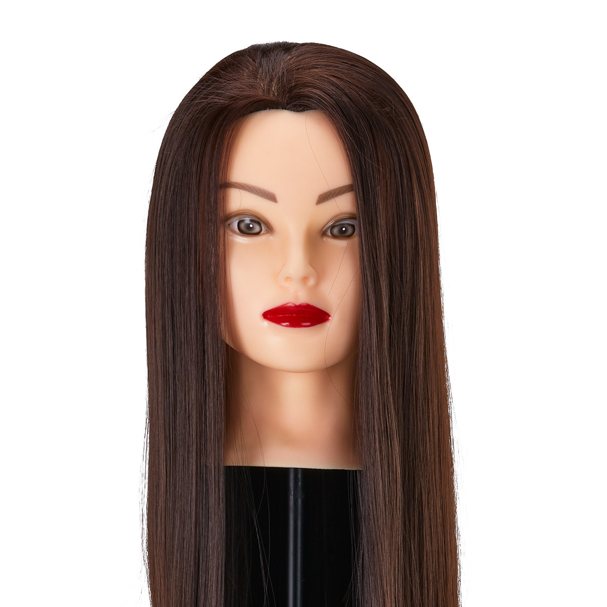 Gabbiano WZ2 coiffure training head, synthetic cheveux, color 4#, length 24"