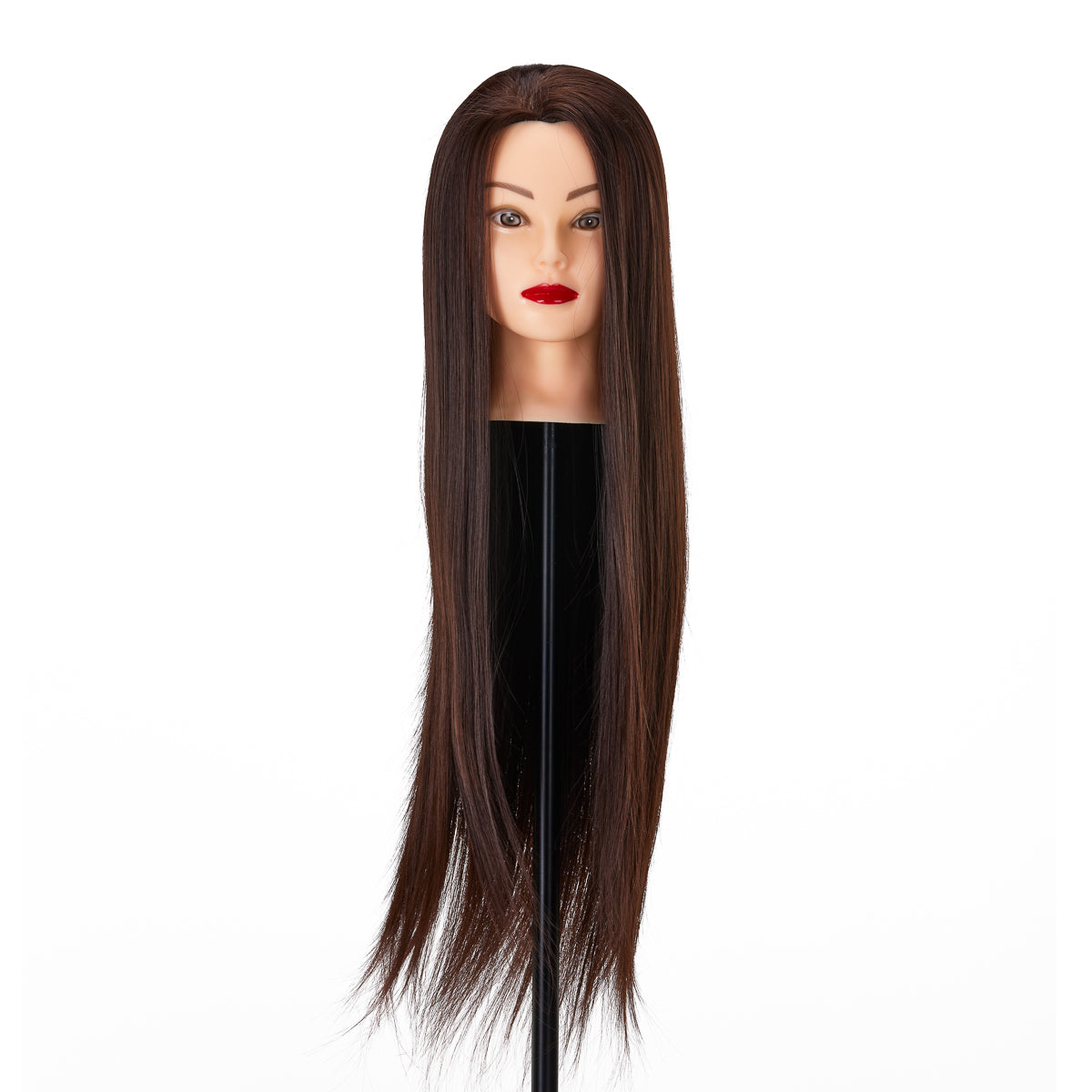 Gabbiano WZ2 coiffure training head, synthetic cheveux, color 4#, length 24"