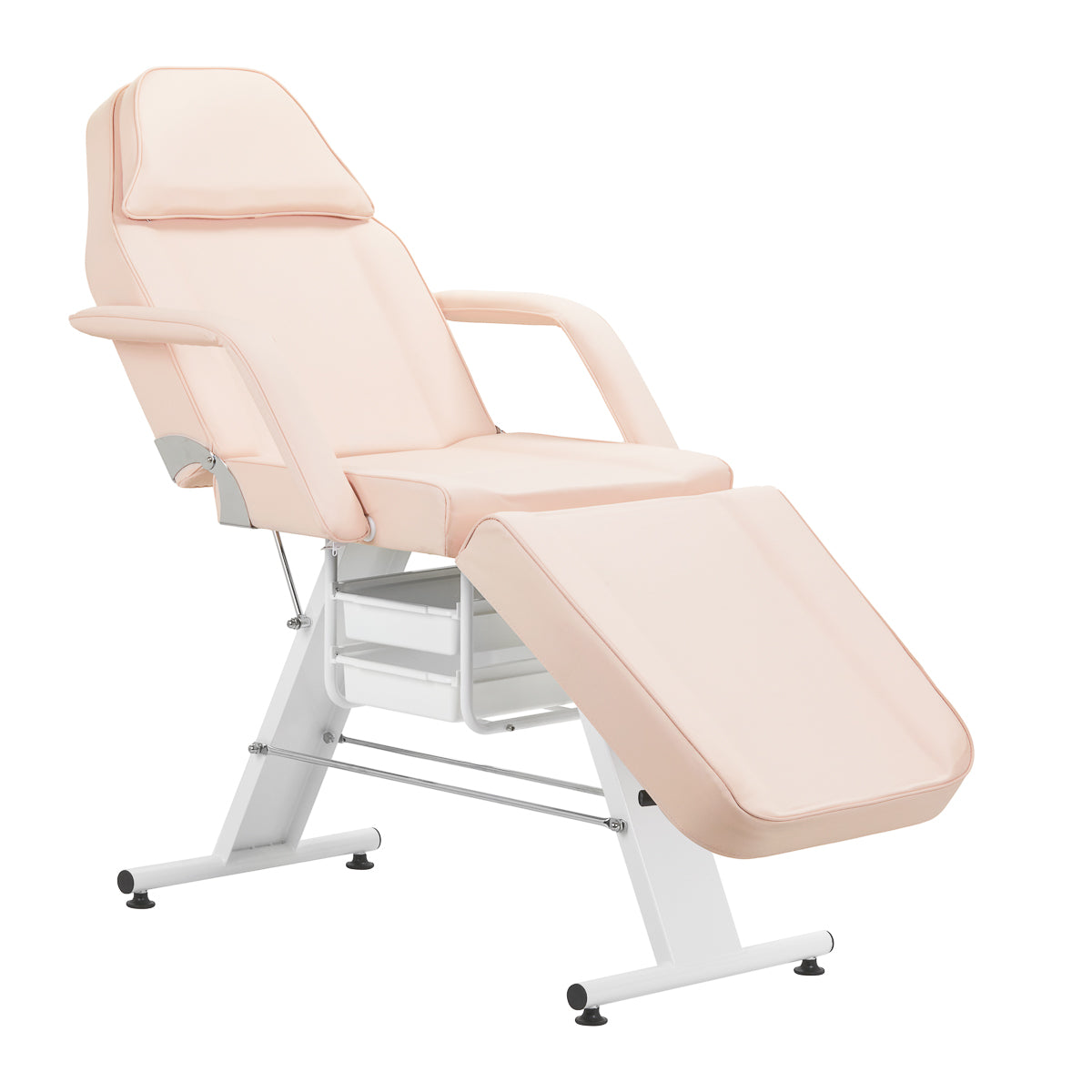 Basic 202 chaise cosmétique with trays rose
