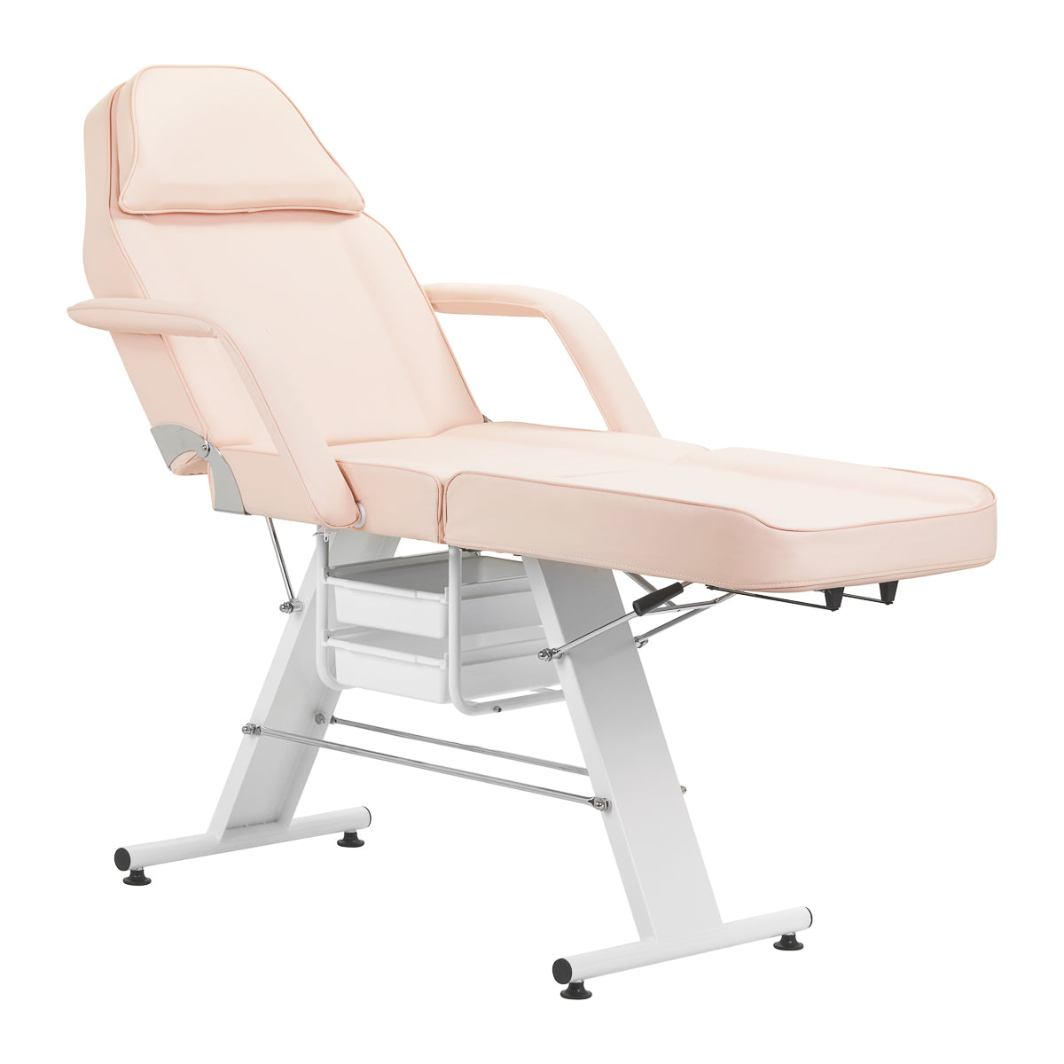 Basic 202 chaise cosmétique with trays rose