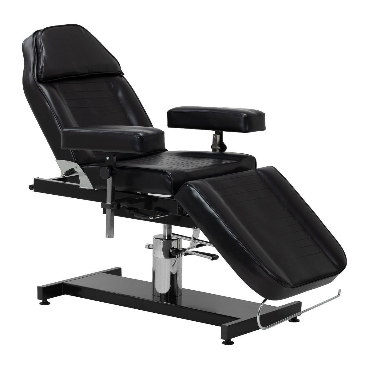 Fauteuil de tatouage Pro Ink 210DH avec repose-bras, noir