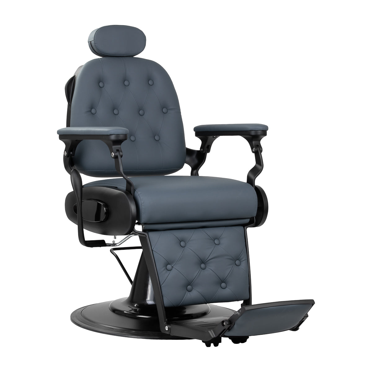 Gabbiano barber chair Francesco Black graphite