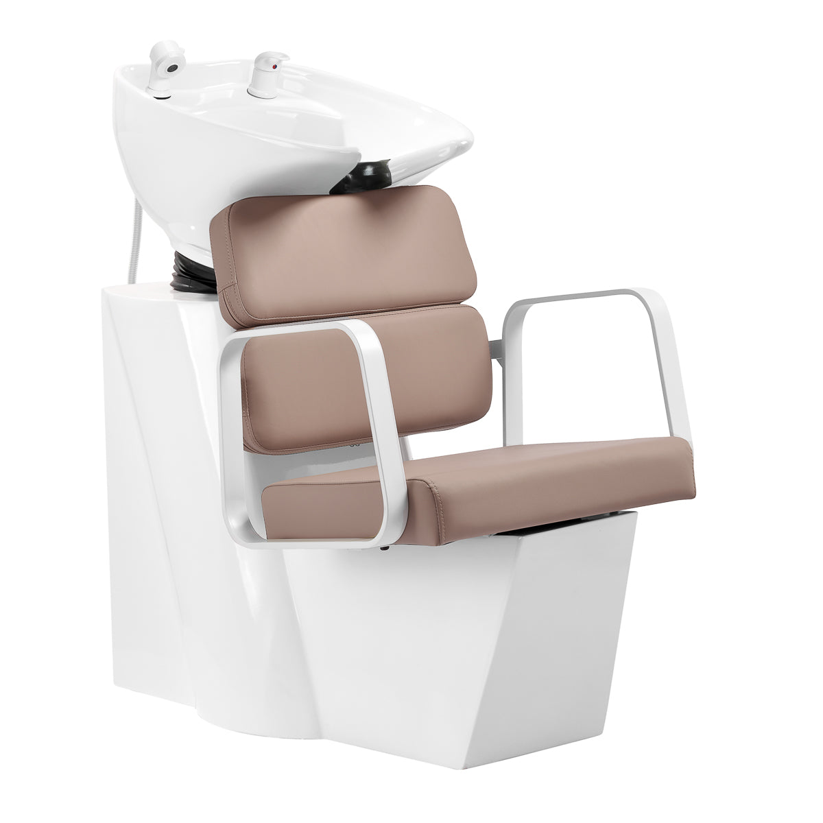 Gabbiano Porto cheveux bac de lavage blanc beige