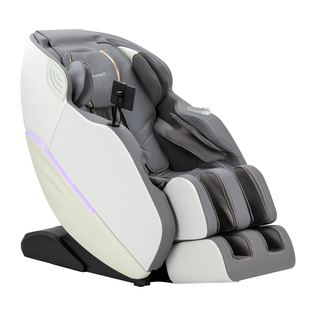 Fauteuil de massage 3D Sakura Maximus 809 blanc and gris