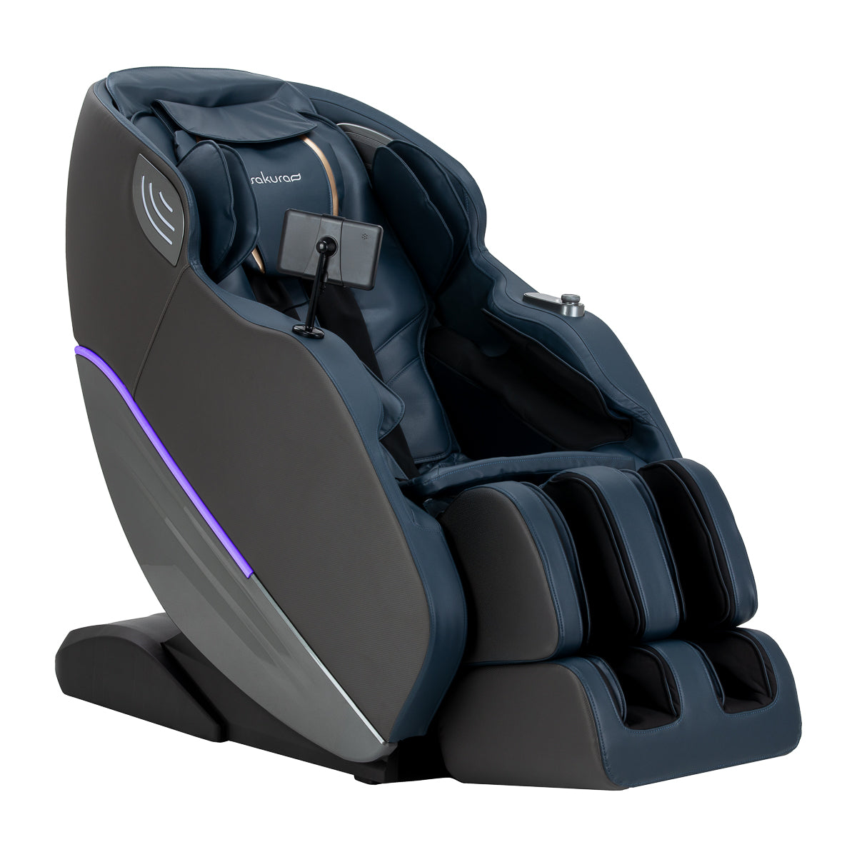 Fauteuil de massage 3D Sakura Maximus 809 gris-bleu