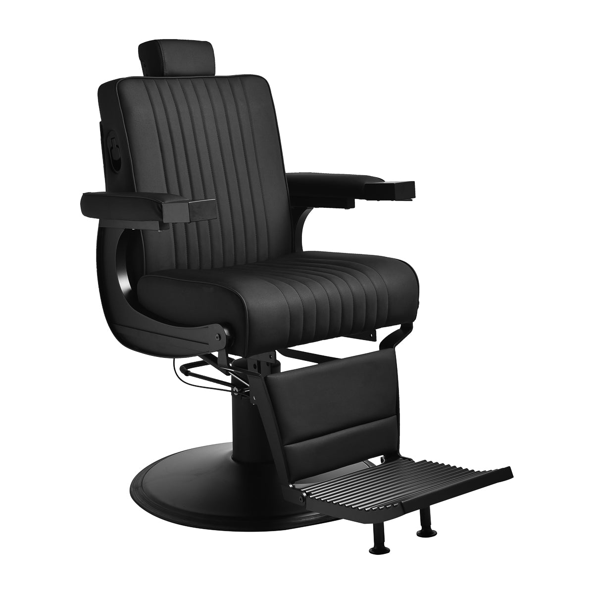 Gabbiano Levi fauteuil Barbier with noir frame noir without stitching at the back