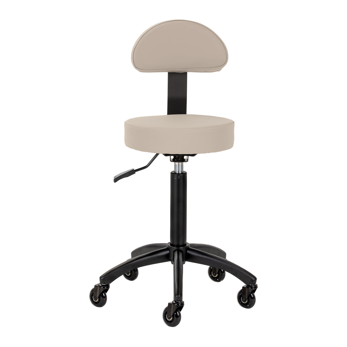 Gabbiano hairdressing stool D026 grey-beige