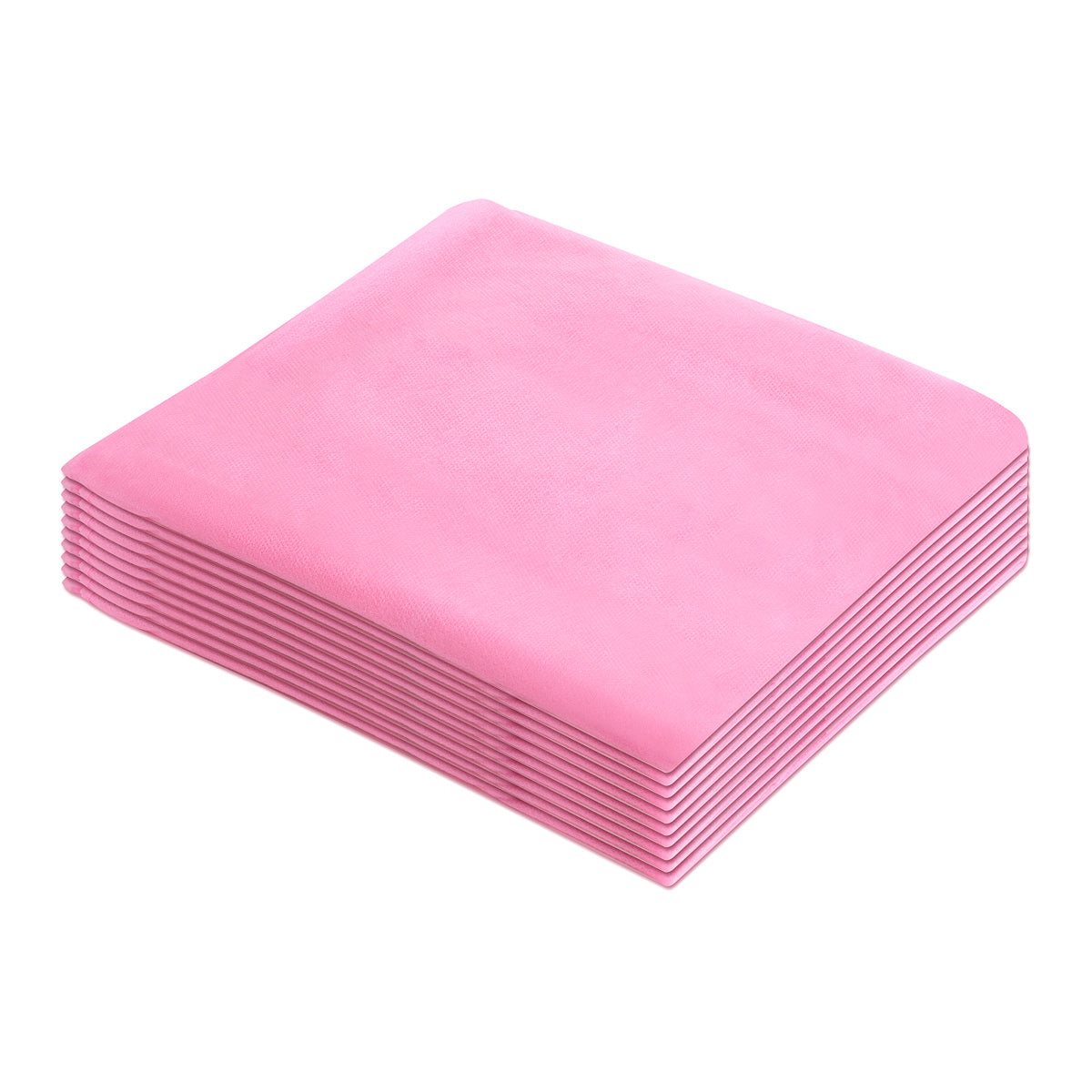 Jetable chaise cover with elastic band, 10 pcs. rose