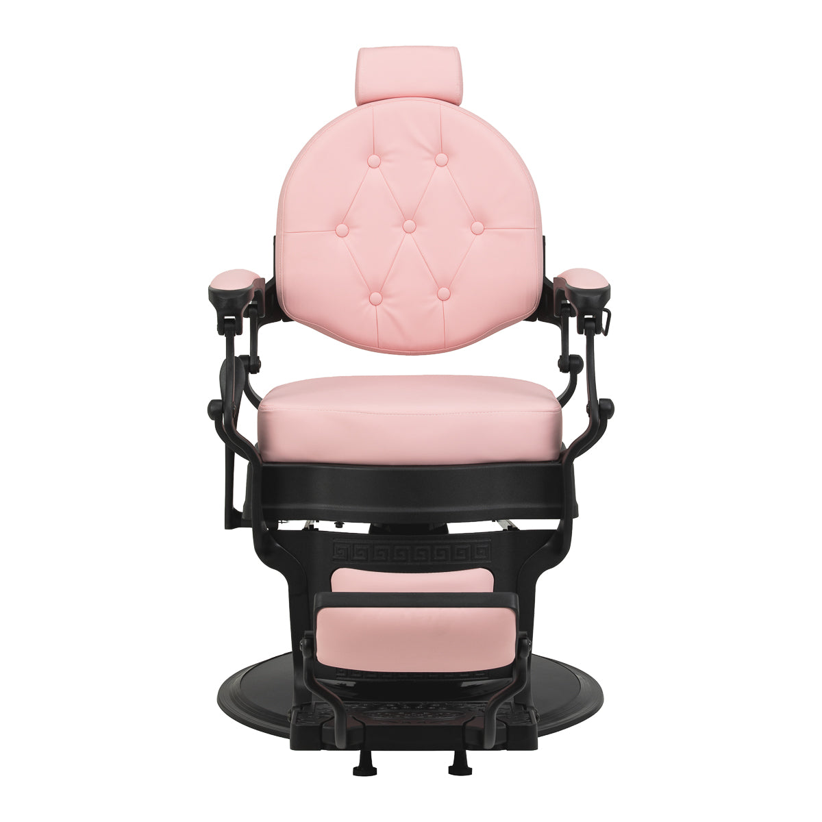 Gabbiano President fauteuil barbier, rose avec base noire