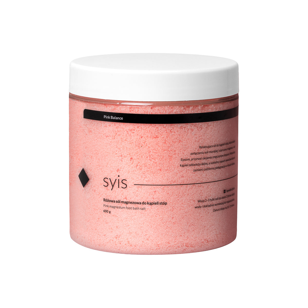 Syis rose Balance – rose magnesium salt for pied baths 600 g