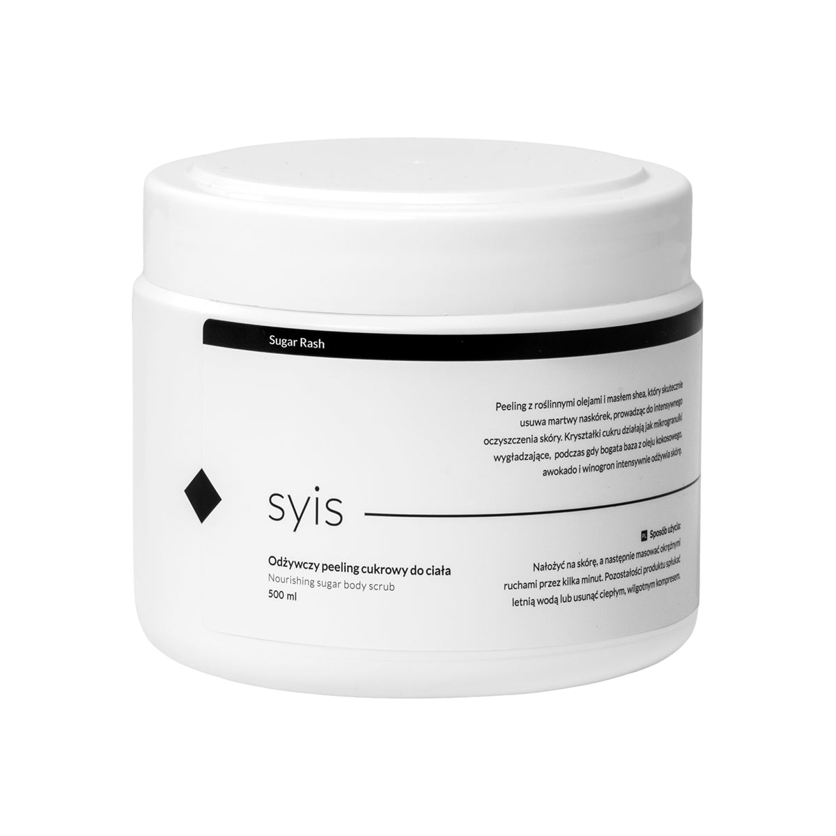 Syis Sugar Rash – nourrissant sugar corps scrub 500 ml