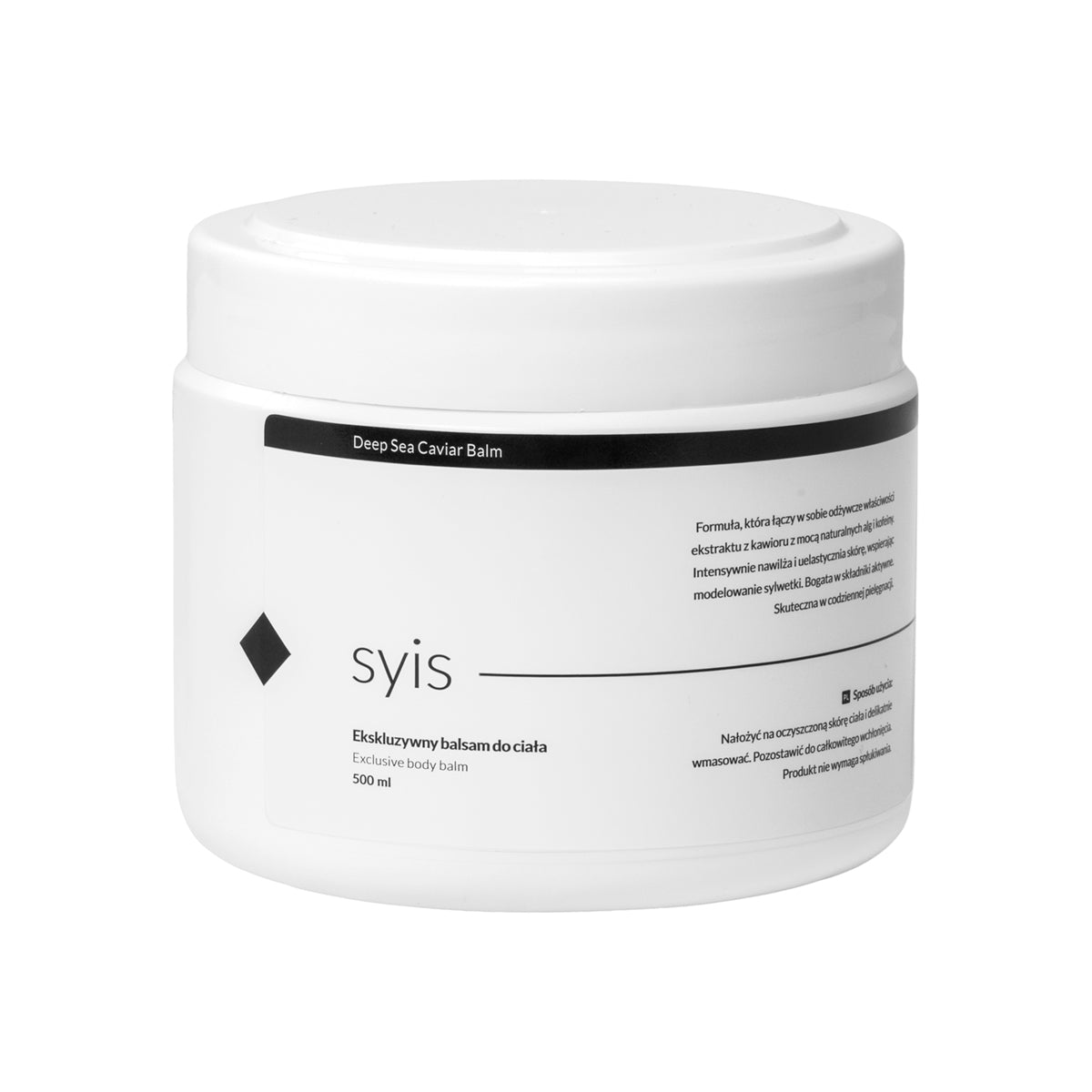 Syis Deep Sea Caviar Balm – Exclusive corps Balm 500 ml