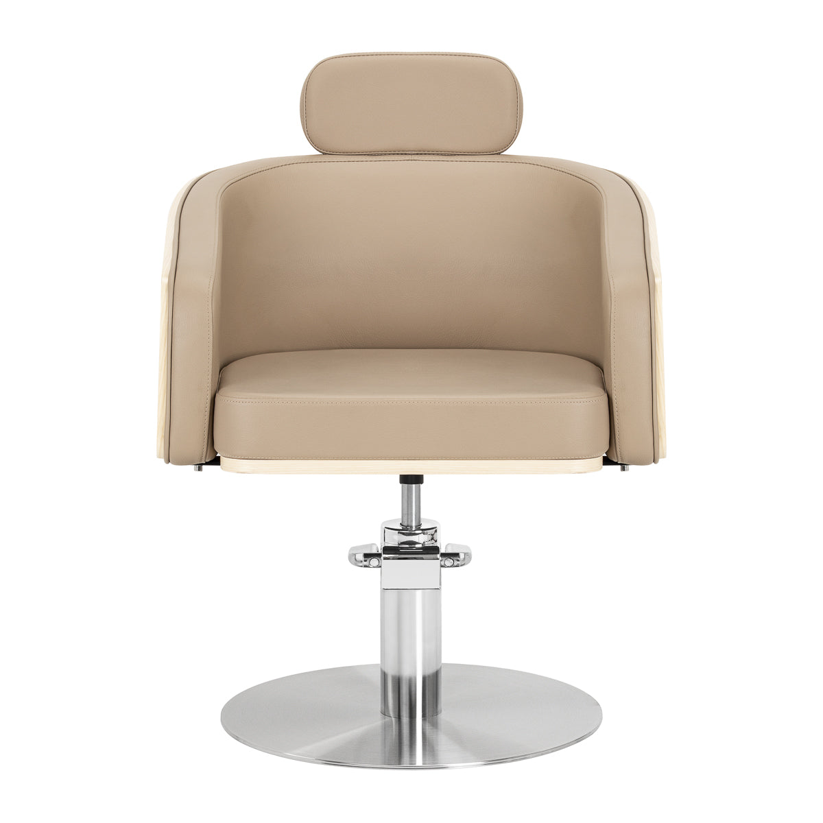 Gabbiano Wratislavia hairdressing chair beige chrome base
