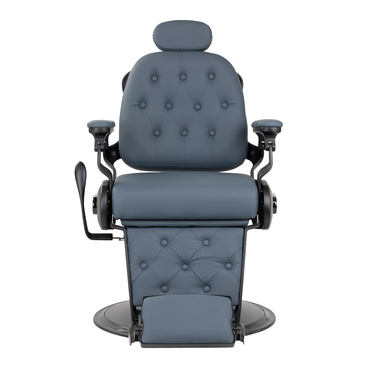 Gabbiano Francesco fauteuil barbier graphite, cadre brossé (2ème choix)