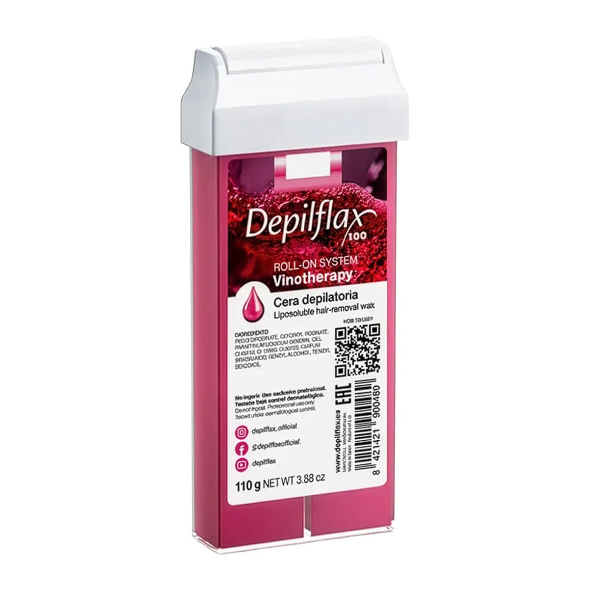 Depilflax Rouleau de cire 100 Vinotherapy 110 g