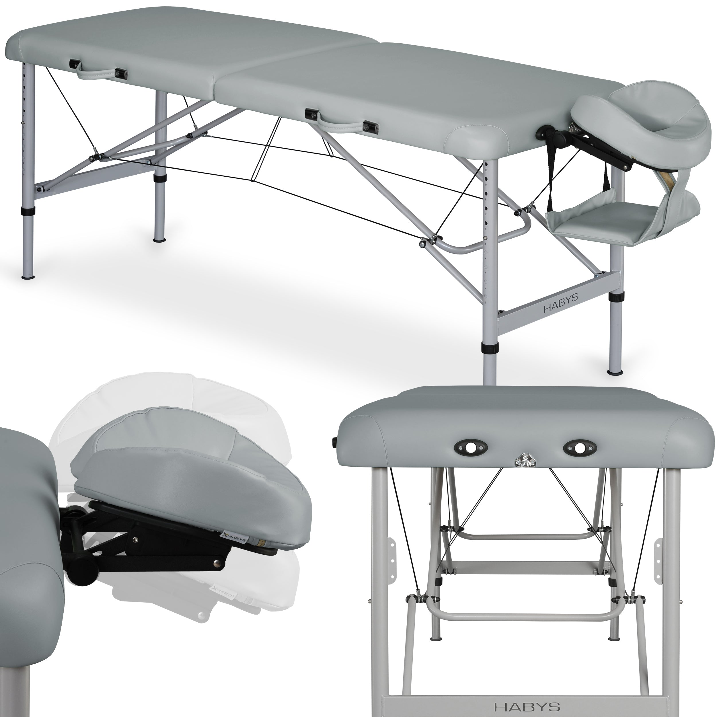 Table de massage Aero Alu 60 Vinyl Flex K029 Gris