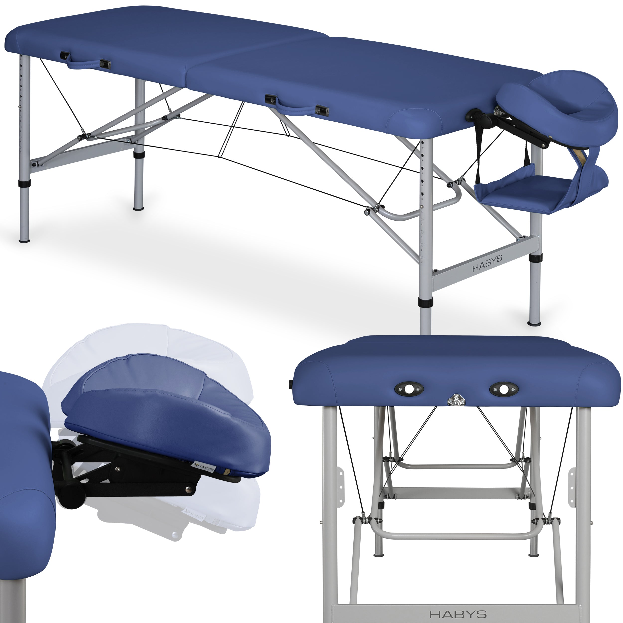 Table de massage Aero Alu 70 Vinyle Flex K012 Bleu Marine