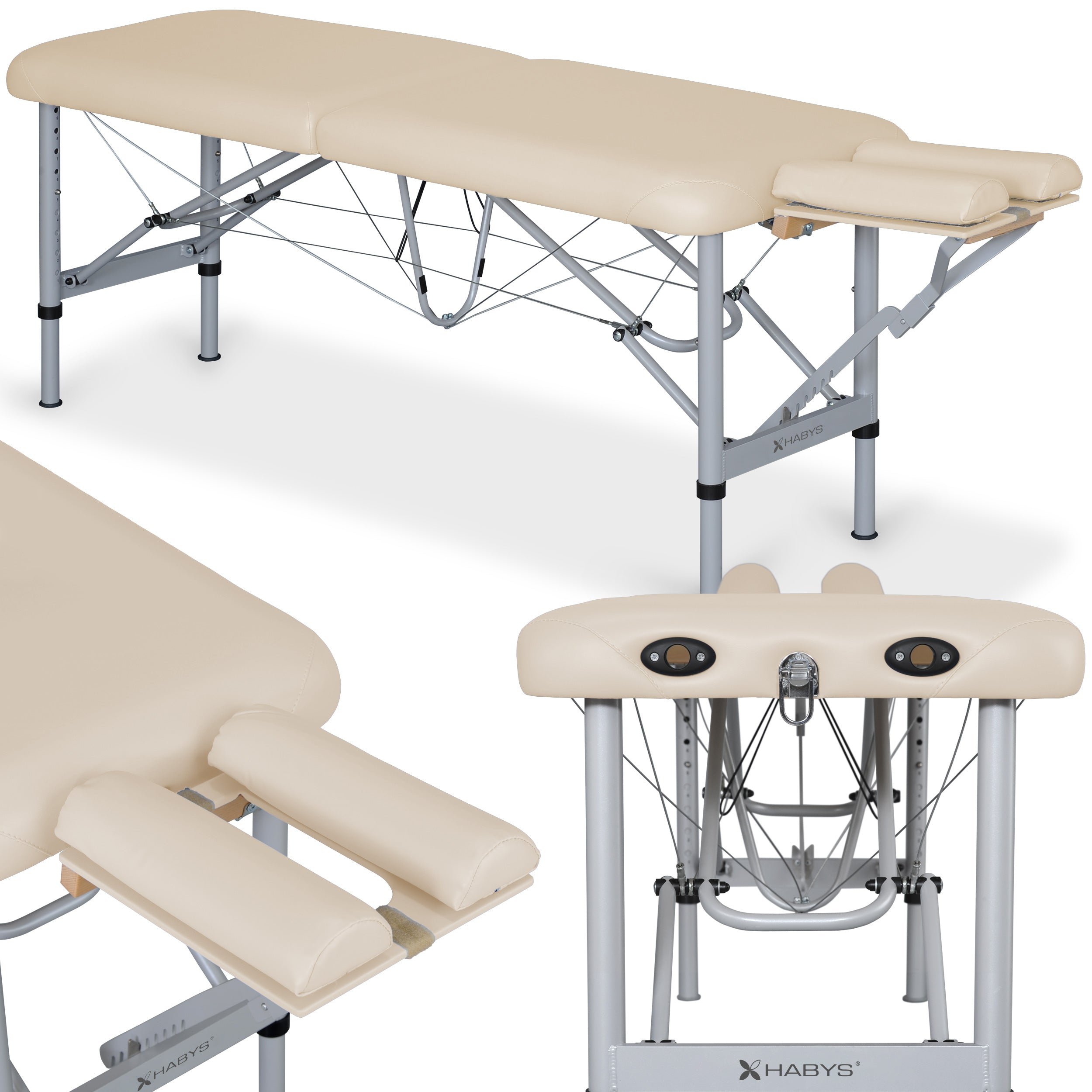 Table de Massage Chiro Ultralux 19 Alu Vinyl Flex K033 Beige