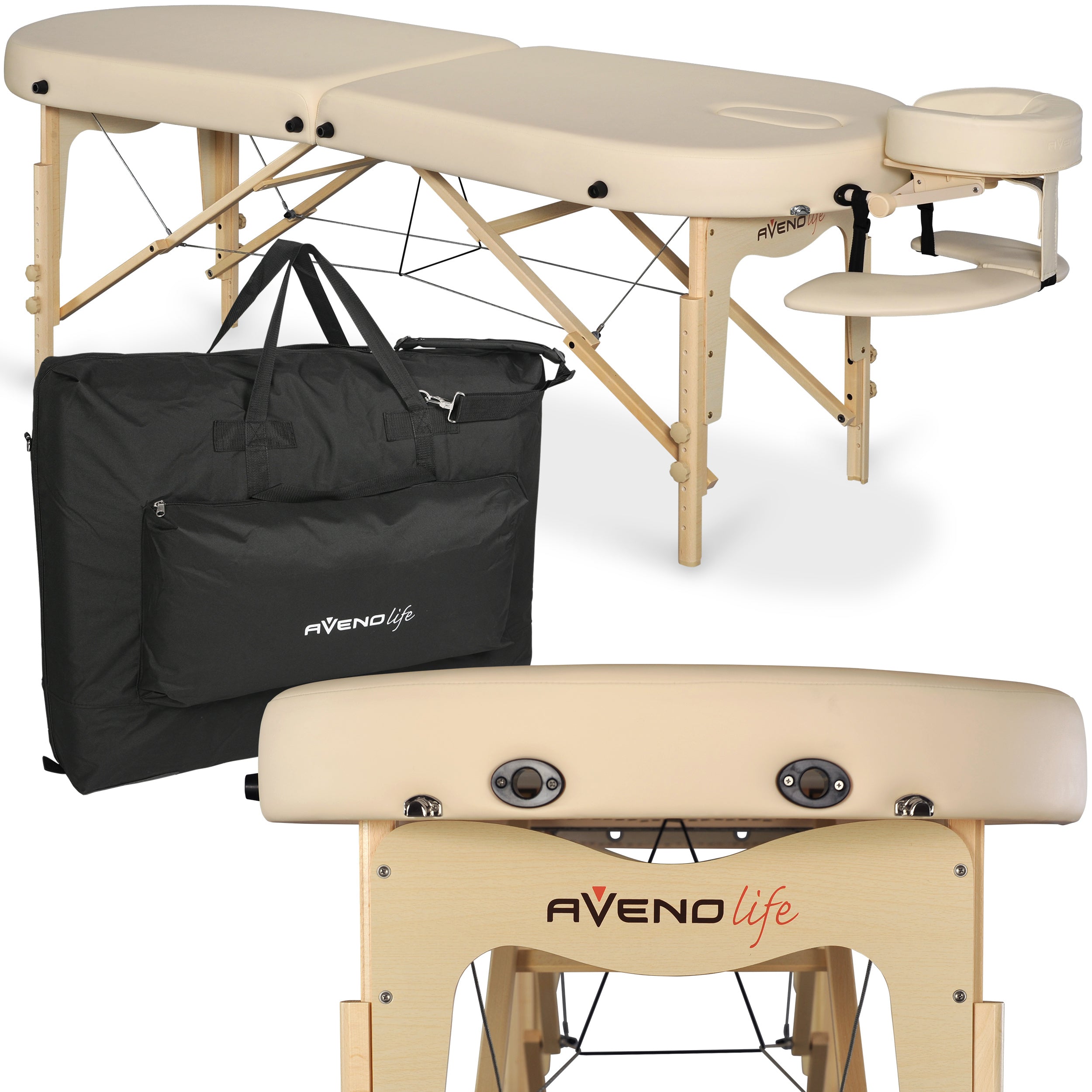 Table de massage Elza Soft Touch K607 Moco Beige