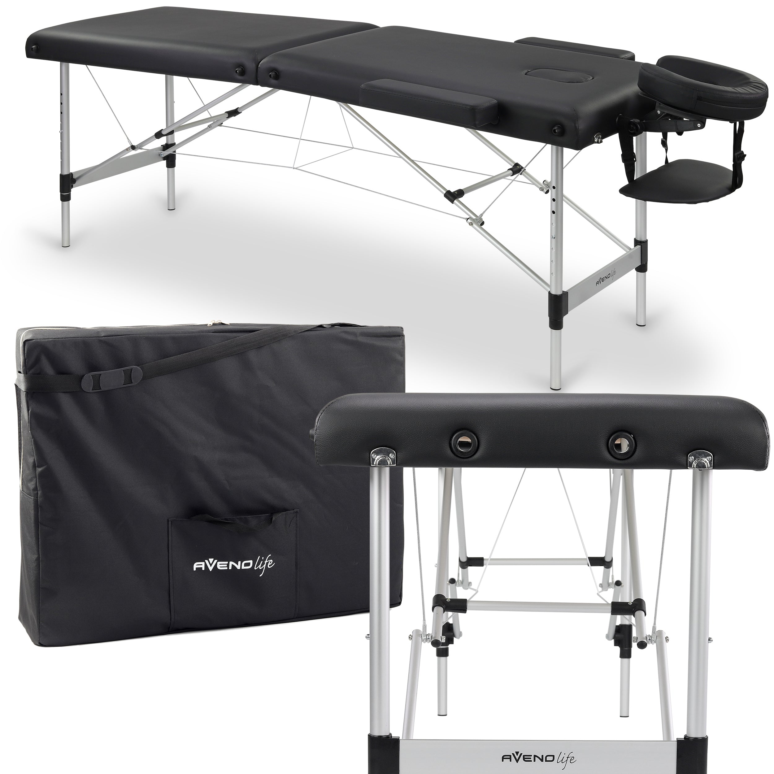 Table de massage portable Nadia Comfy Base K515 Noir