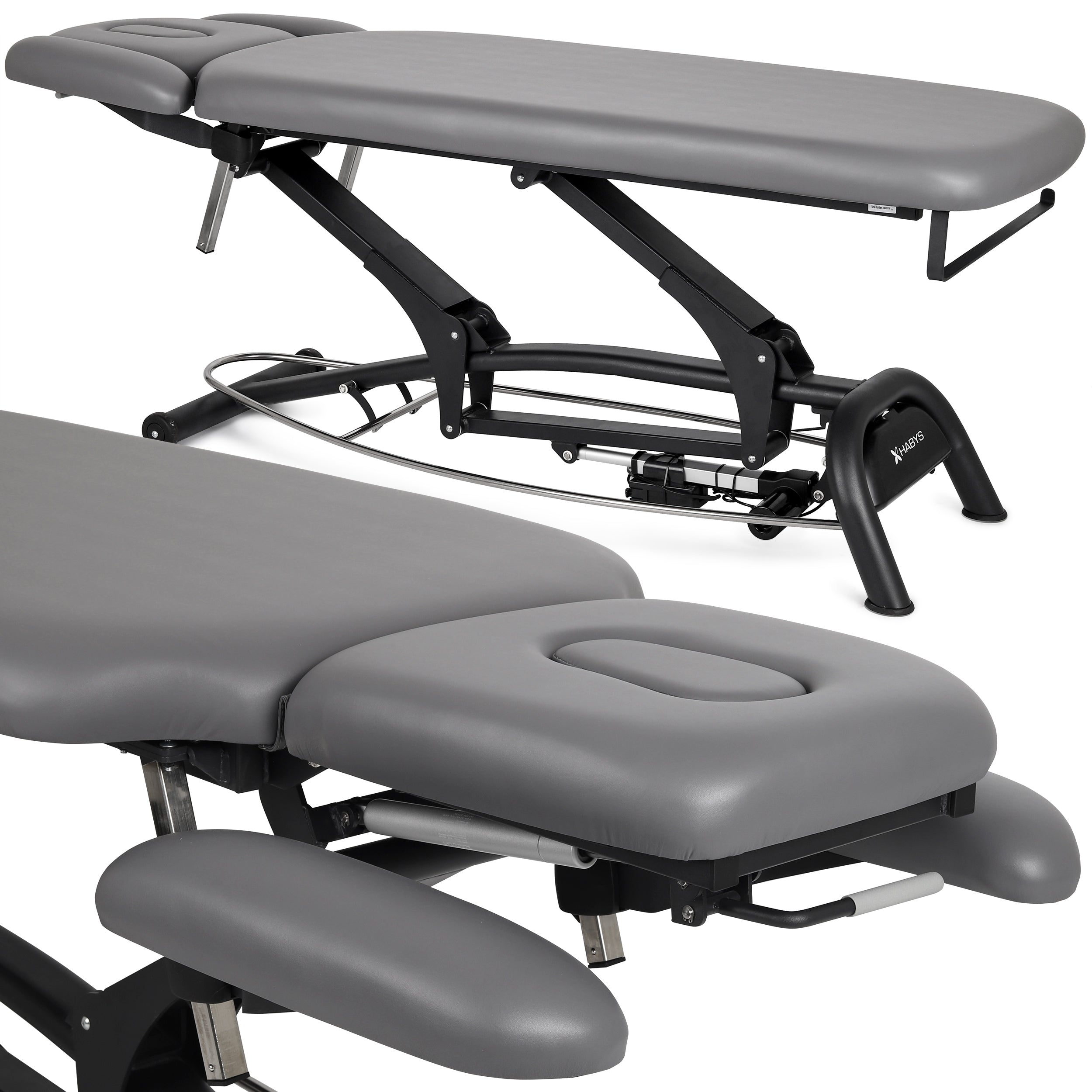 Table de massage fixe Agila 4 Soft Touch K622 Gris