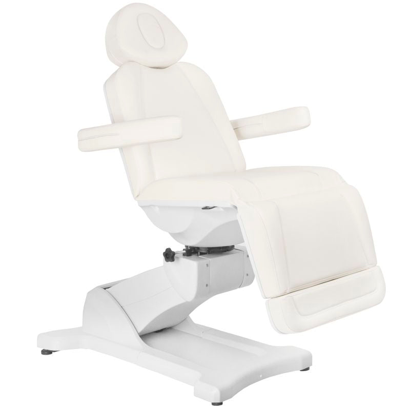 Fauteuil cosmétique électrique azzurro 869a à rotation 4 moteurs blanc