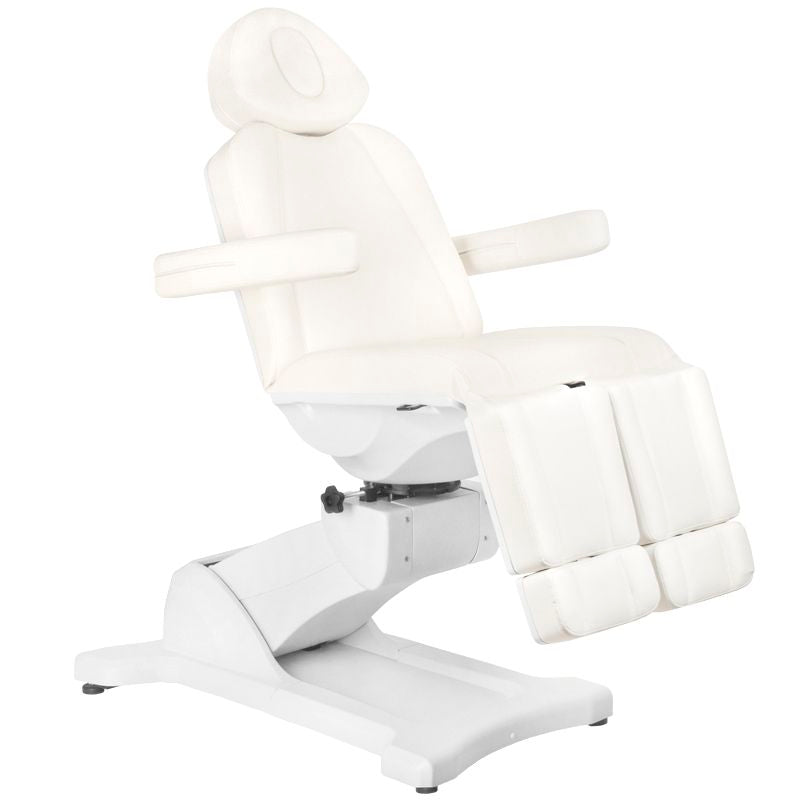 Fauteuil cosmétique électrique azzurro 869as pedi à 5 moteurs rotatifs blanc
