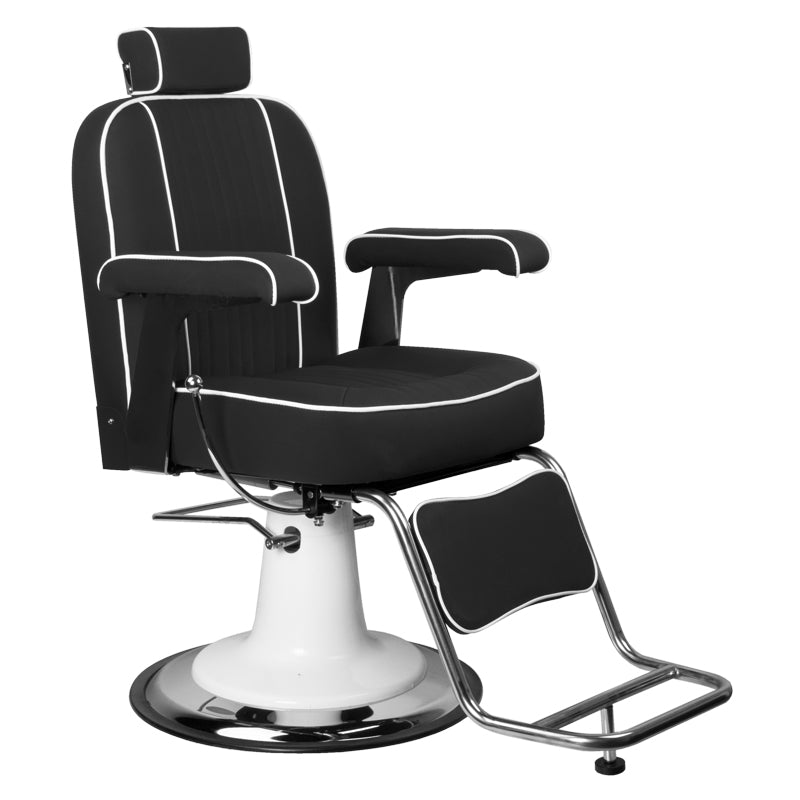 Fauteuil de barbier Gabbiano amadeo noir