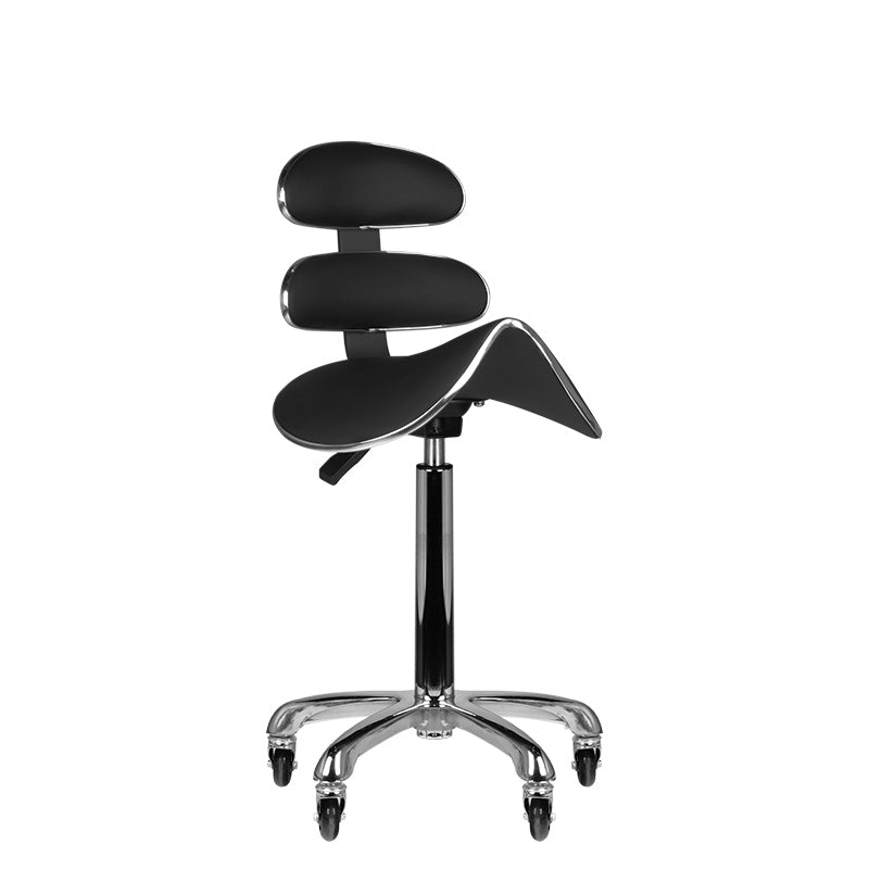 Tabouret cosmétique haut noir Roll speed am-880