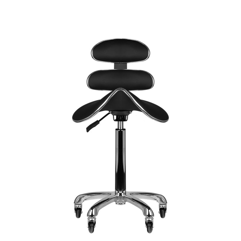Tabouret cosmétique haut noir Roll speed am-880