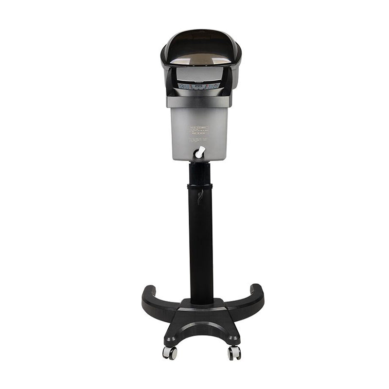 Silver standing hairdressing sauna with active ozone