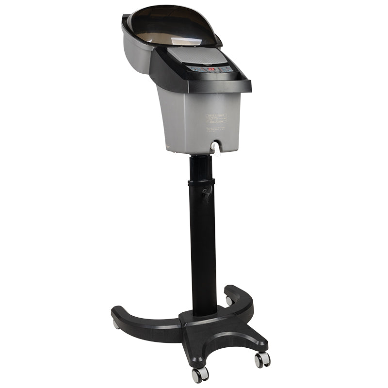 Silver standing hairdressing sauna with active ozone