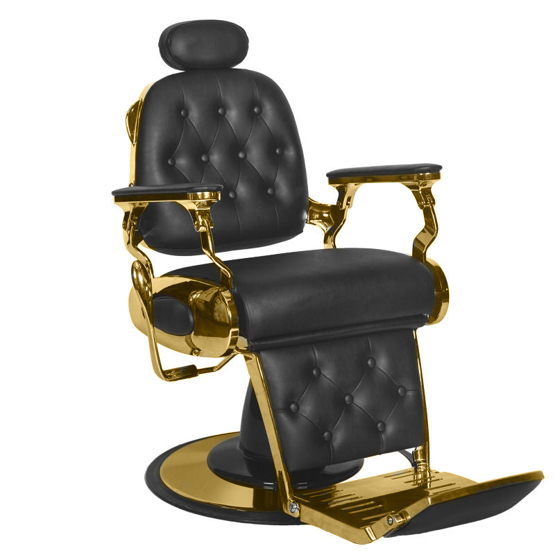 Gabbiano Barber Chair Grancesco noir et or