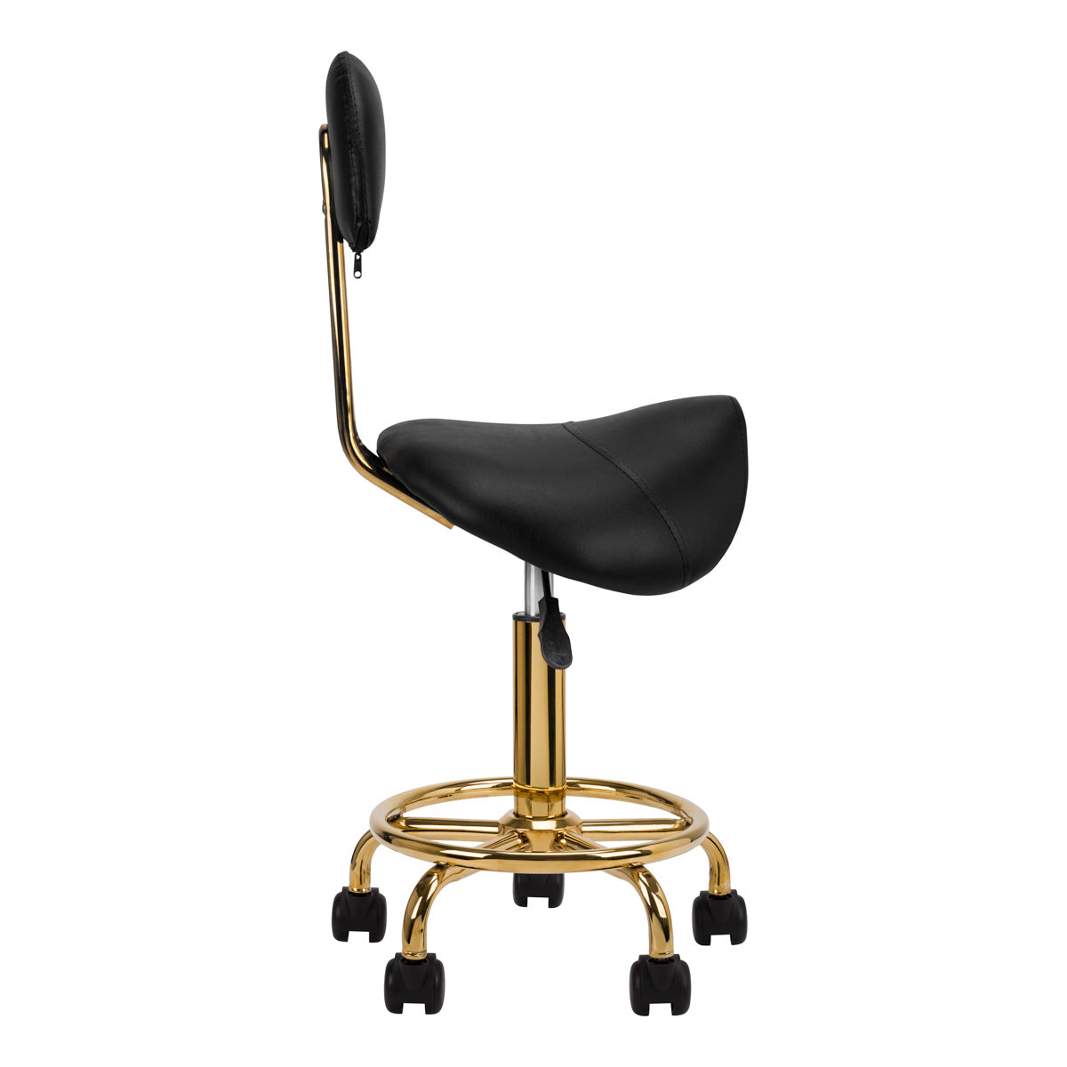 COSMETIC STOOL 6001G GOLD BLACK
