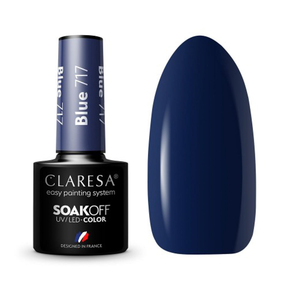 CLARESA Vernis hybride BLEU 717-5
