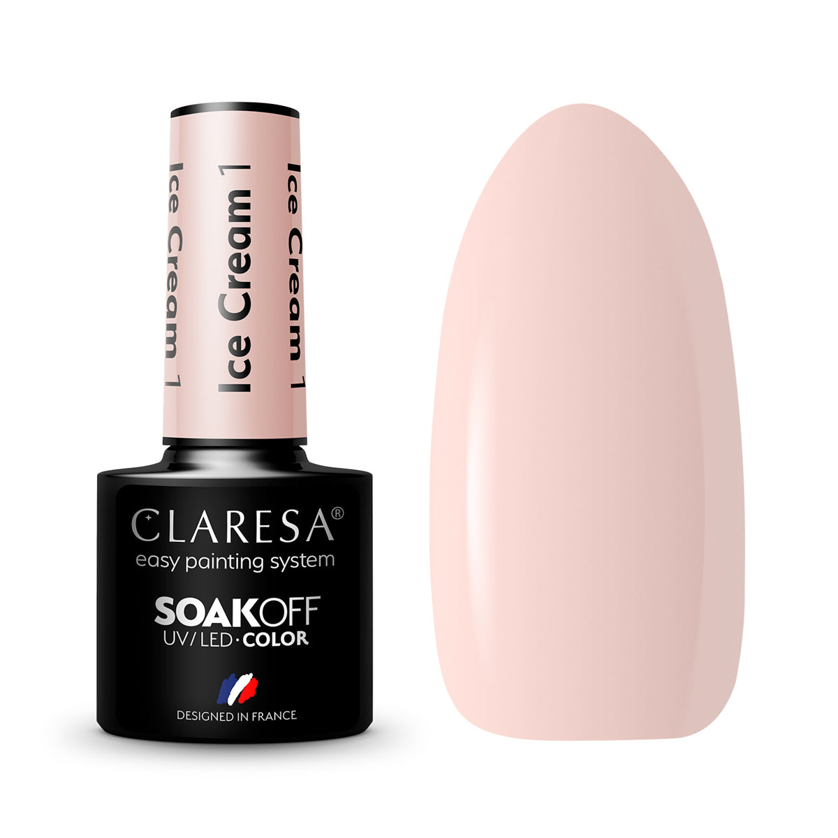 CLARESA vernis hybride Crème glacée 1 -5g